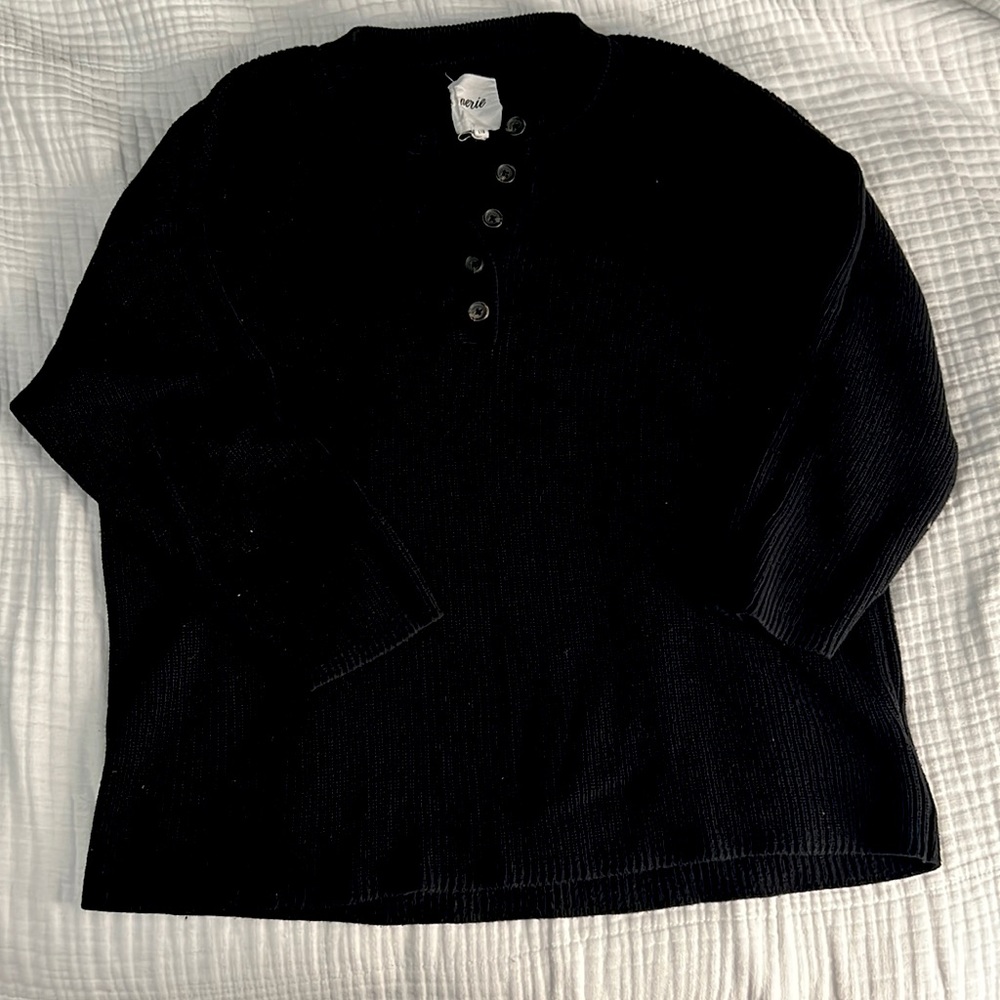 Aerie long sleeve ribbed Henley